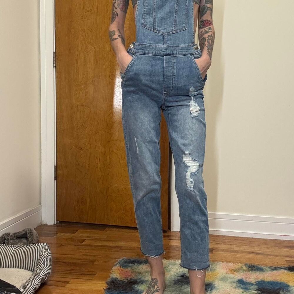H-m Women's Blue and Navy Dungarees-overalls